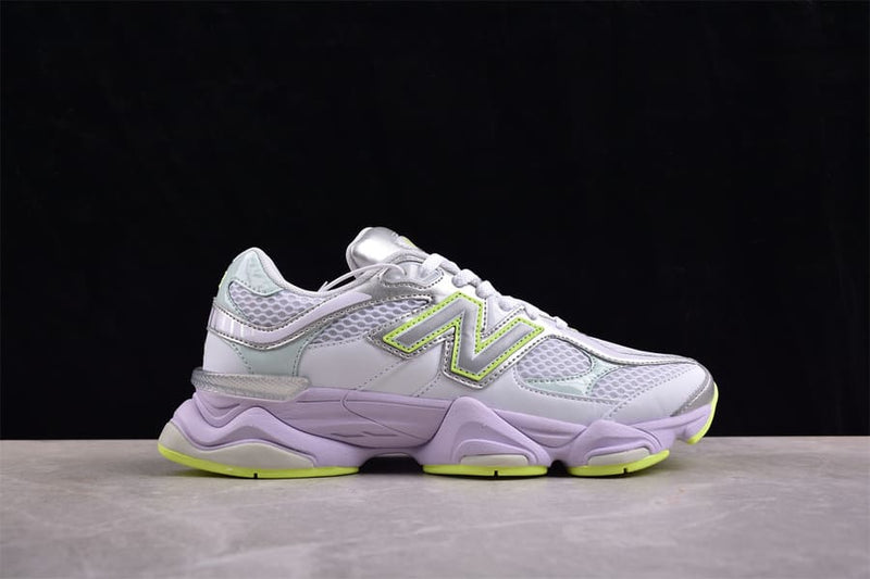 New Balance 9060 White Silver Metalic Taro