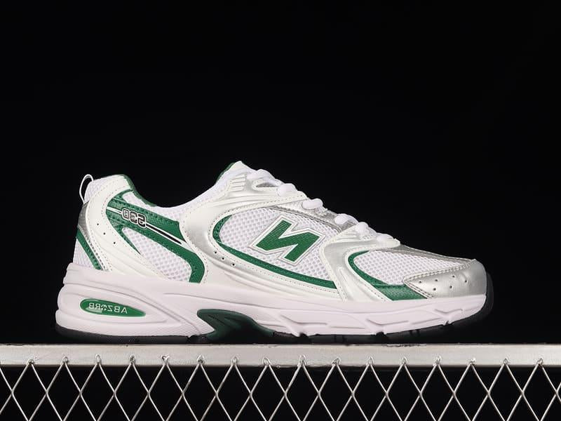 New Balance 530 White Nightwatch Green