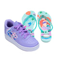 Kit Menina Tênis Infantil Stitch + Chinelo Infantil Personagens